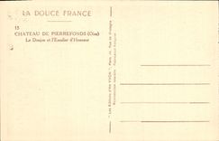 CPA Chateau de Pierrefonds Oise le Donjon et l'Escalier d'Honneur 