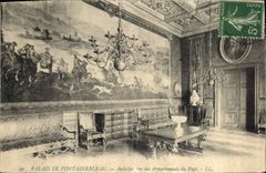CPA Palais de Fontainebleau Antichambres des appartements du Pape 