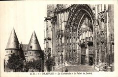 CPA Beauvais la Cathedrale et le Palais de Justice 