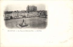 CPA Beauvais la Place de l'Hotel de Ville 