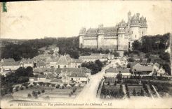 CPA Pierrefonds vue generale Cote Sud Ouest du Chateau 
