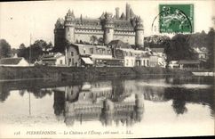 CPA Pierrefonds le Chateau et l'Etang Cote ouest 