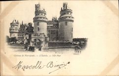 CPA Chateau de Pierrefonds l'Entree Carte 1900