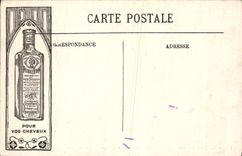 CPA Palais de Fontainebleau Chambre du Pape Publicite Petrole Hahn Cheveux Coq