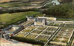 CPA Les Grands Chateaux des Bords de la Loire Villandry le Chateau vu d'avion 