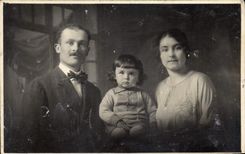 CARTE PHOTO Femme Enfant