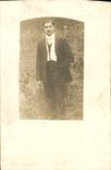 CARTE PHOTO Personnage Homme