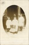 CARTE PHOTO Enfants Femme