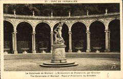 CPA Parc de Versailles la Colonnade de Mansart l'Enlevement de Proserpine par Girardon 