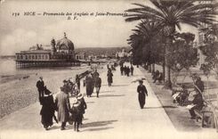 CPA Nice Promenade des Anglais et Jetee Promenade 