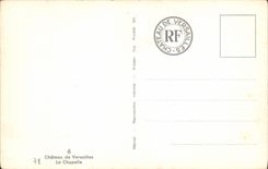 CPA Chateau de Versailles la Chapelle 