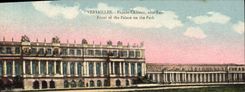 CPA Versailles Facade Chateau cote Parc 