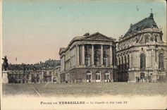 CPA Palais de Versailles la Chapelle et Aile Louis XV 