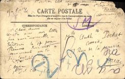 CPA Versailles le Chateau la Cour et la Caserne du Genie 