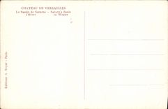 CPA Chateau de Versailles le Bassin de Saturne l'Hiver 