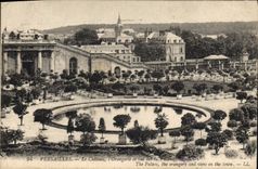 CPA Versailles le Chateau l'Orangerie et vue sur du Parc 