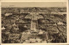 CPA Splendeurs et Charmes de Versailles le Palais et le Parc vus a vol d'oiseau 