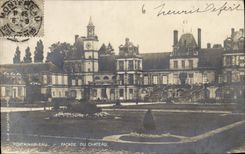 CPA Fontainebleau Facade du Chateau 