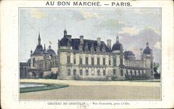 CPA Au bon Marche Paris Chateau de Chantilly Vue d'ensemble prise a l'est 