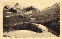 CPA Le Lautaret Debut de la route du Galibier et Pic Blanc du Galibier 