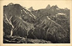 CPA Le Dauphine Le Lautaret les aiguilles d'Arves vues du grand Galibier 