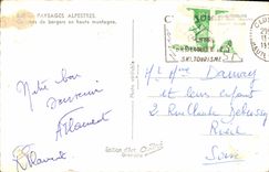 CPA Paysages Alpestres de bergers en haute montagne 