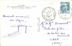 CPA Les Alpes La Roche de Rame le lac tete de la Rochaille Canoe