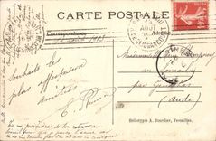 CPA Versailles Palais du Grand Trianon Salon des Glaces Table du Conseil en chene de Malabar seul mo