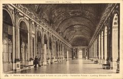 CPA Versailles Le Palais Galerie des Glaces ou fut signe le traite de paix 