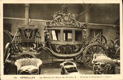 CPA Versailles La Voiture du Sacre de Charles X 
