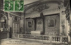 CPA Palais de Versailles Chambre a Coucher du Roi Louis XIV 