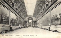 CPA Versailles Le Chateau la Galerie des Batailles 