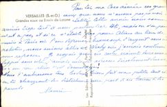 CPA Versailles S et O Chrandes eaux au Bassin de Latone 