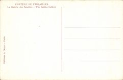 CPA Chateau de Versailles La Galerie des Batailles 