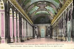 CPA Palais de Versailles la Galerie des Glaces Salles de la Signature de la Paix de 1919 