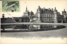 CPA Chateau de Chantilly vue prise du Parterre 