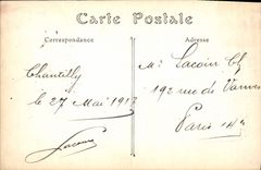 CPA Chateau de Chantilly L'Entree 