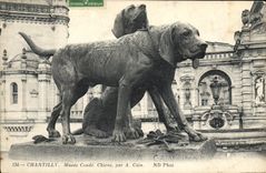 CPA Chantilly Musee Conde Chiens par A Cain 
