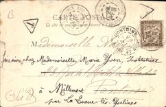 CPA Chateau de Chantilly Cote est Vu des parterres 