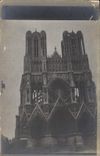 CARTE PHOTO Reims Cathedrale