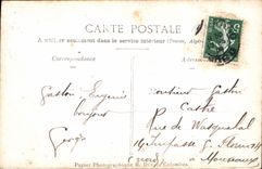 CARTE PHOTO Enfant Chat