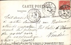 CARTE PHOTO La Varenne St Maur Personnages