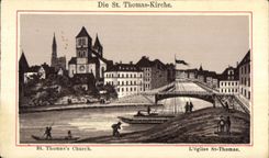 CPA L'Eglise St Thomas Strasbourg