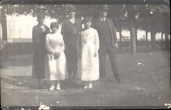 CARTE PHOTO Femme Enfants Communiante