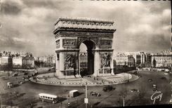 CPA Paris et ses Merveilles Place et arc de triomphe de l'Etoile 