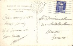 CPA Paris et ses Merveilles Place et arc de triomphe de l'Etoile