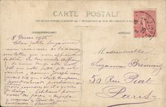 CARTE PHOTO Promenade Arbres