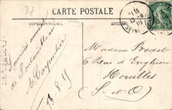 CPA Fontainebleau le Palais le Lit de Napoleon I 