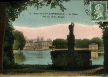 CPA Palais de Fontainebleau le Palais Vue du Jardin Anglais 
