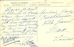 CPA Cauterets La Raillere Cascade de Lutour 